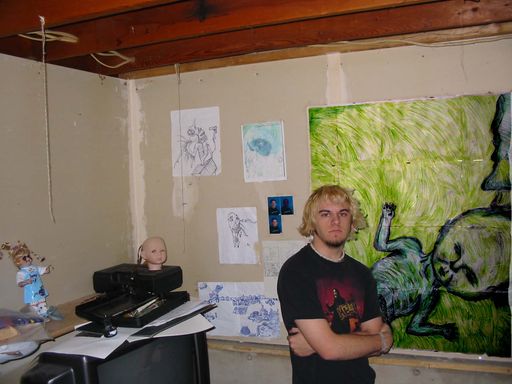 The artist Happy Grave from 2002.