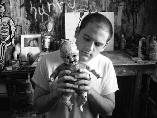 Happy Grave in the studio from 2008. 