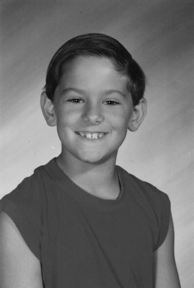 The artist Happy Grave at age ten. 